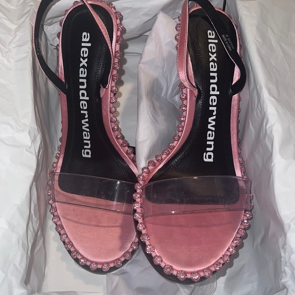 Womens pink Alexander want heels